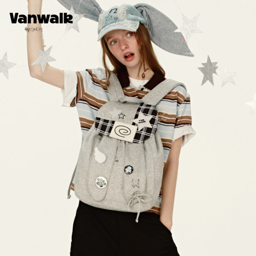 VANWALK/出走高颜值兔子耳朵书包