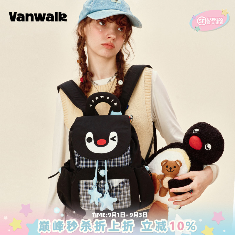 VANWALK/出走小众出游企鹅小背包图片