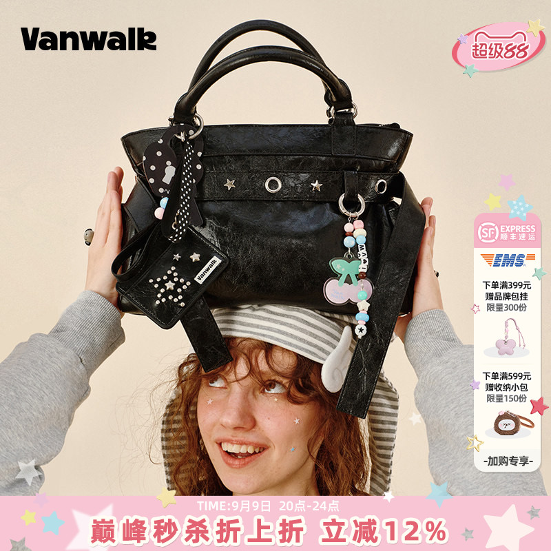 VANWALK/出走日常通勤手提托特包图片