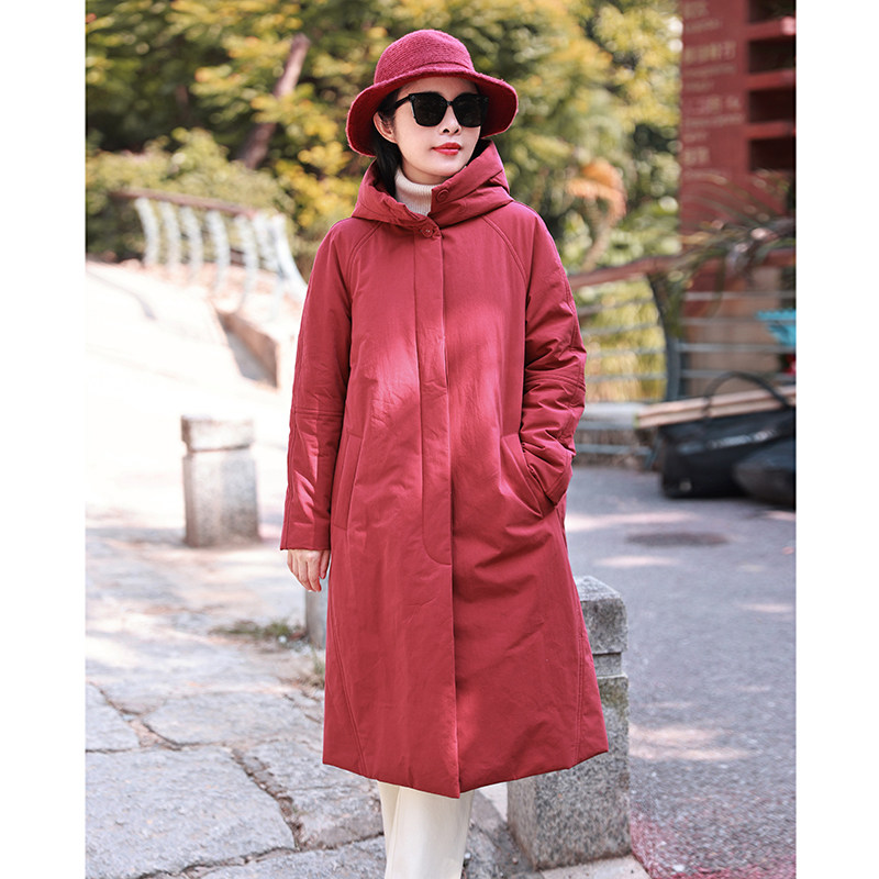 赶梦~山楂红/十木米原创冬季新款长绒棉百搭连帽加厚棉服外套女,女装/女士精品,棉衣/棉服,淘宝优惠券,粉丝福利购,淘宝优惠卷