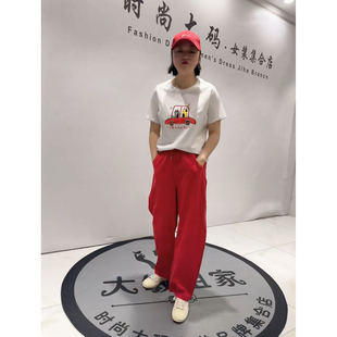 通勤立体剪裁纯棉T恤小衫 女装 加肥加大码 3755女权贵族2026夏新款