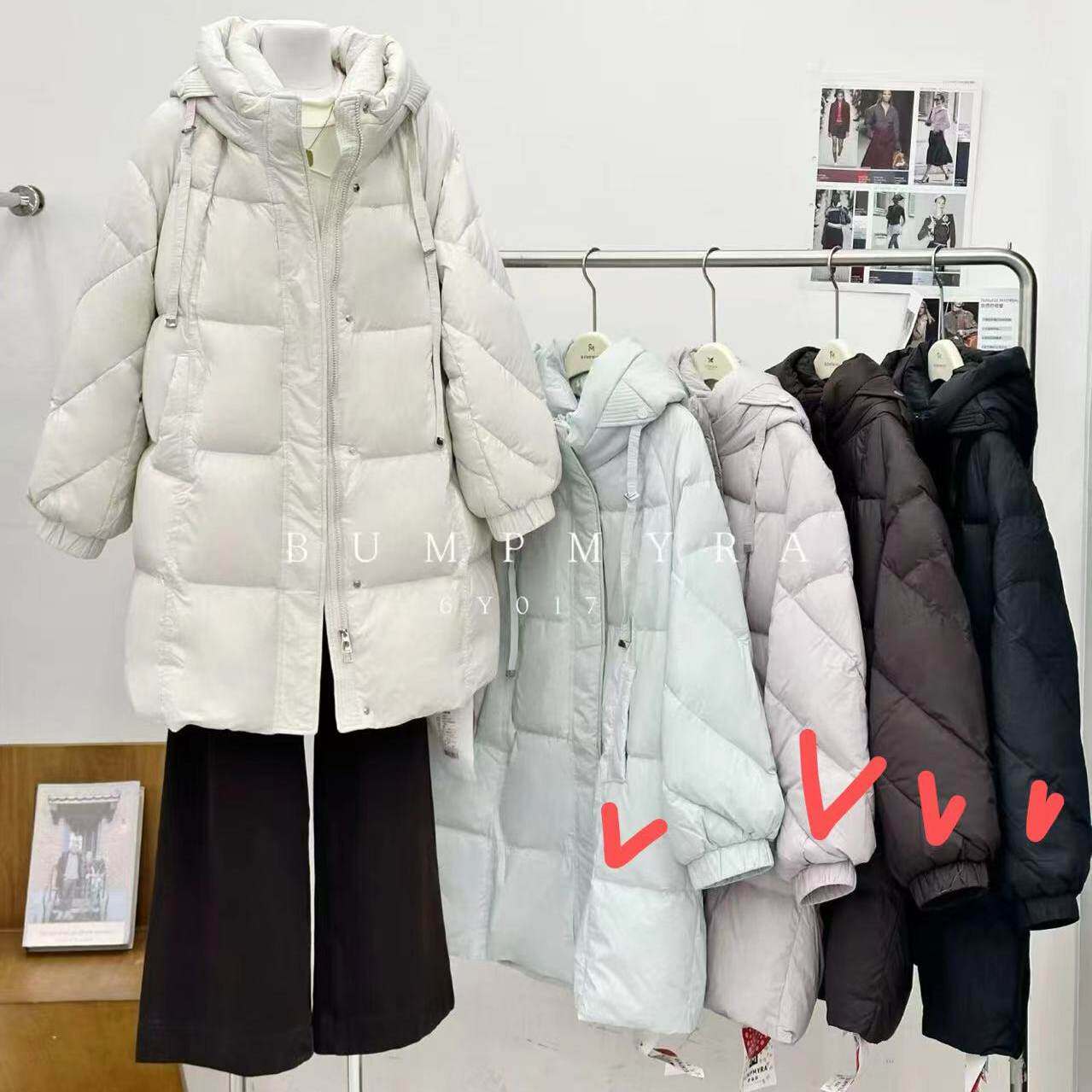 017胖淼淼2026冬季新款大码女装显瘦羽绒服遮肉百搭羽绒衣中长款