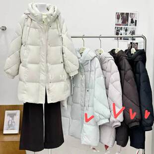 017胖淼淼2026冬季新款大码女装显瘦羽绒服遮肉百搭羽绒衣中长款