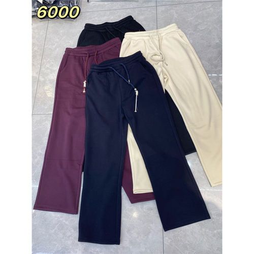 6000完美元素2025冬季新款大码女装显瘦加绒裤子时尚百搭阔腿裤