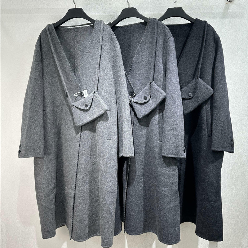 8610宸祺2025冬季新款大码女装显瘦高端双面羊绒大衣长款羊毛外套