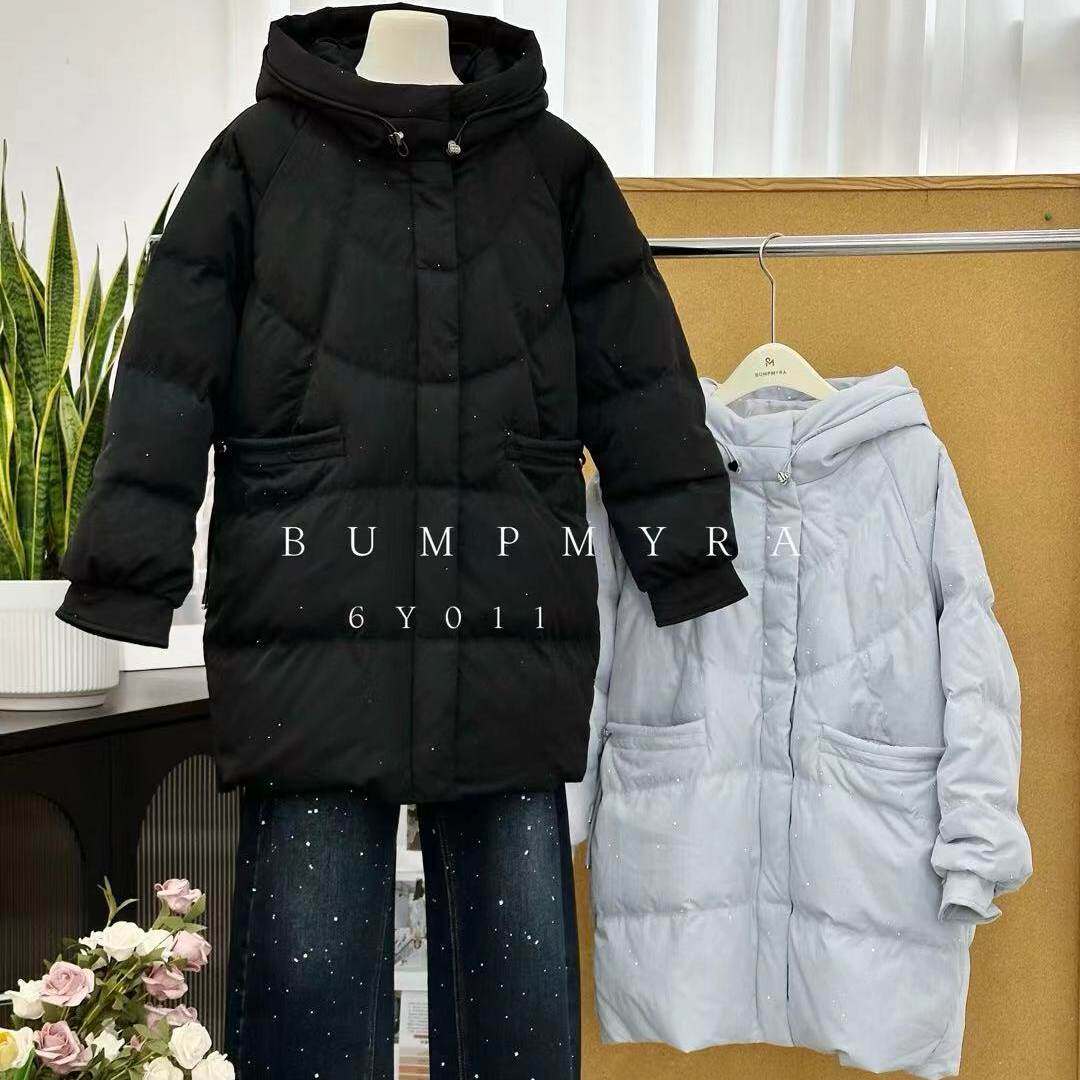 011胖淼淼2026冬季新款大码女装显瘦羽绒服遮肉百搭羽绒衣连帽