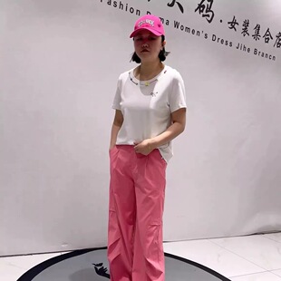 通勤立体剪裁纯棉T恤小衫 女装 加肥加大码 3571女权贵族2026夏新款