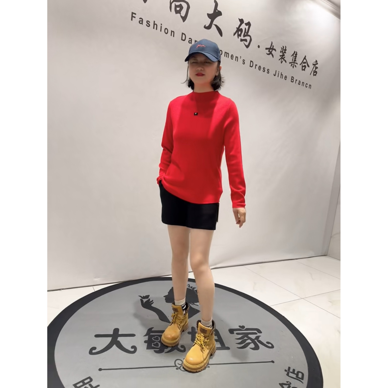 1371芮娜依莲2026春新款加肥加大码女装通勤立体剪裁针织毛衣毛衫,女装/女士精品,大码内搭,淘宝优惠券,粉丝福利购,淘宝优惠卷