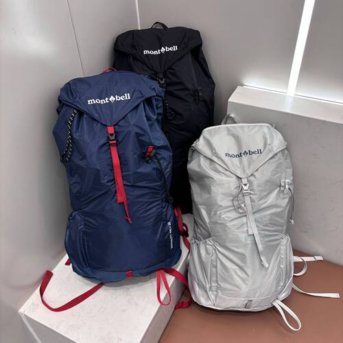 日本潮牌montbell美山20L户外徒步运动背包轻量化男女双肩包书包