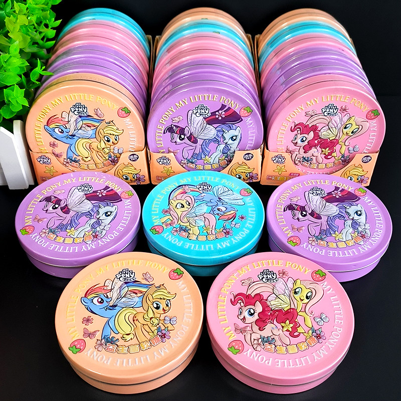 添乐卡通王小马宝莉糖果软糖益生菌水果汁儿童奥特曼零食盒装