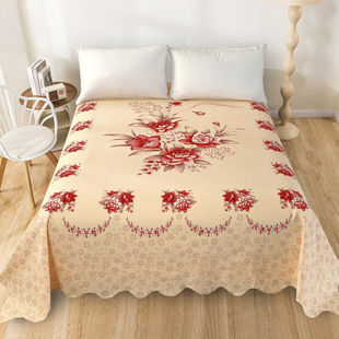 国民老式上海床单民光100全棉纯棉复古加厚保暖磨毛明光被单怀旧