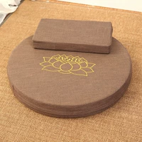 Вышитый корпус Cuusu Corporal Cushion Tatami Tatami Floor Cashi Cushion, поклонение в будду, путем пута семейного лотолита на коленях пад
