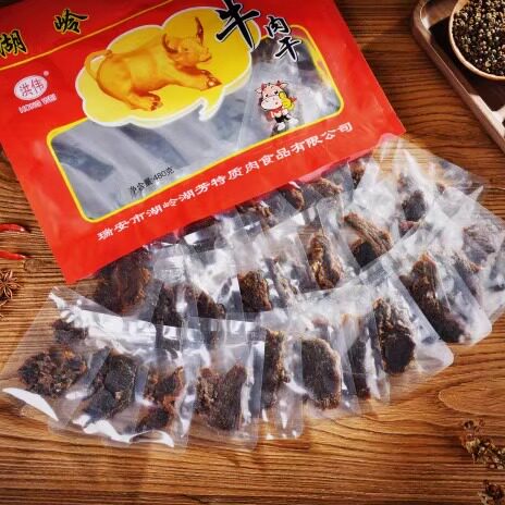 洪伟湖岭特产温州风味湖岭黄牛肉干独立包装休闲手撕小零食