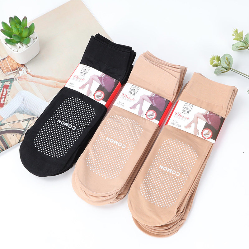 10-20防滑硅胶不透肉耐磨钢丝袜