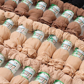 100双一次性袜子丝袜短款 女士水晶丝透明肉色黑色批发薄春夏耐磨