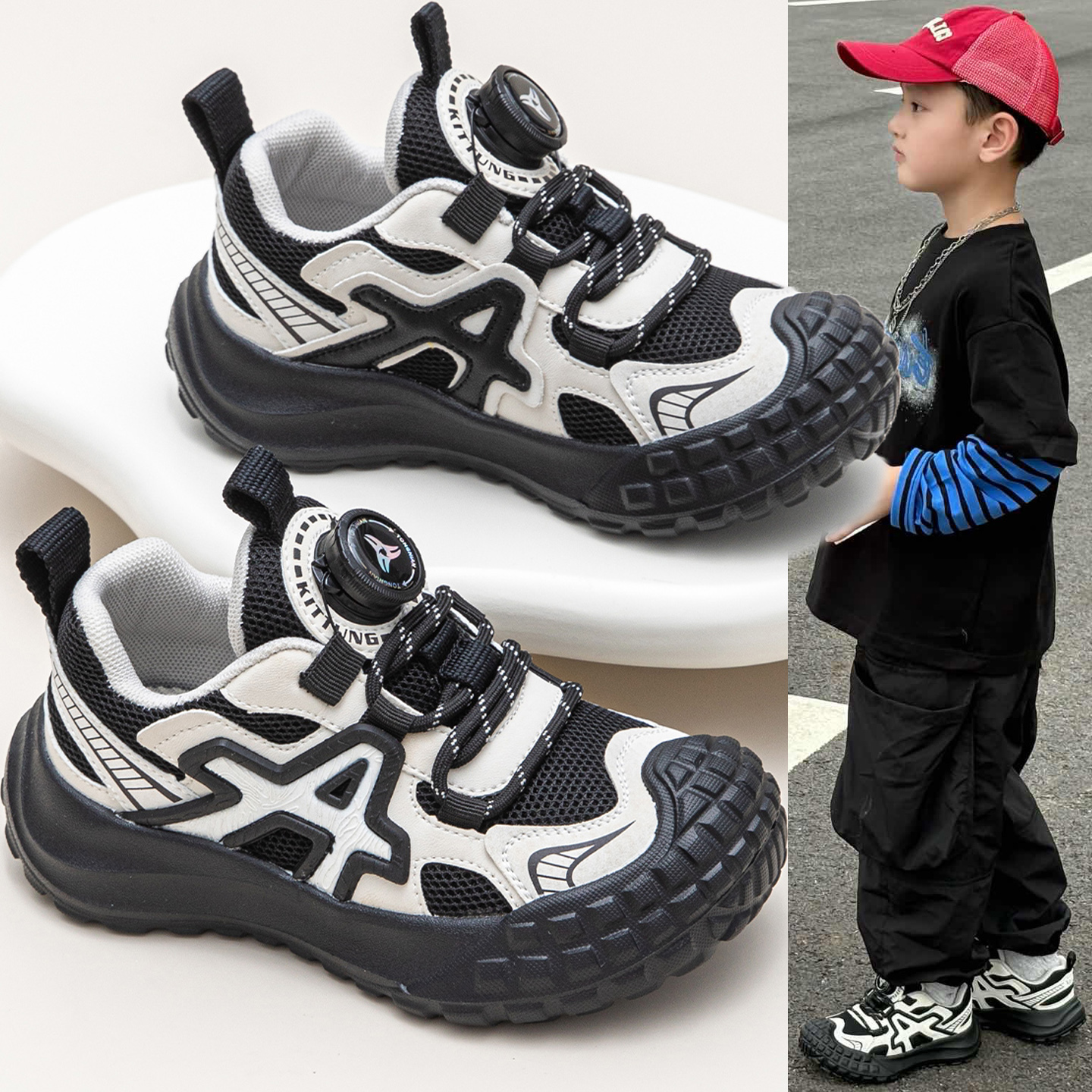 【回Iカ】【不臭脚】儿童运动鞋