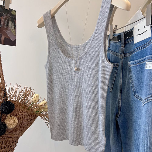 羊毛内搭亲肤弹力修身背心吊带