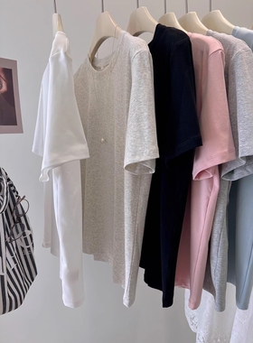 每年都要入！瘦瘦T 多色入基础圆领显瘦弹力百搭短袖打底衫T恤女