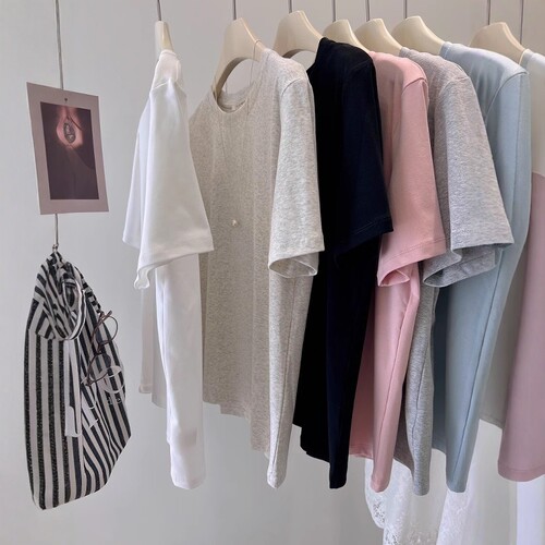 每年都要入！瘦瘦T 多色入基础圆领显瘦弹力百搭短袖打底衫T恤女