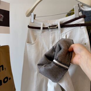 过冬神裤 一体复合暖羽绒 显瘦保暖小个子窄版直筒裤 九分休闲裤