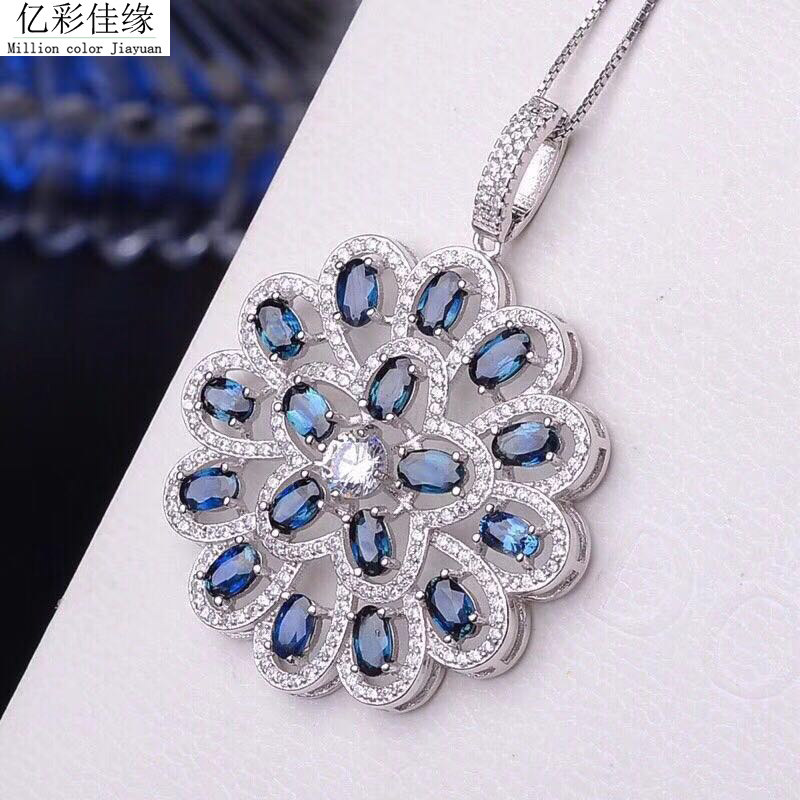亿彩佳缘925银项链 蓝宝石项坠 女彩宝石锁骨链 气质欧美套链在类目 饰品/流行首饰/时尚饰品新, 项坠/吊坠中 - 来自Buy2taobao.com提供专业的淘宝代购服务