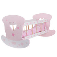 Early education baby cribs, simulated doll beds, children's role-playing, baby boys and girls playing house, rocking beds, toy furniture thumbnail 3