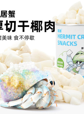 寄居蟹食物罐装零食厚切椰块～