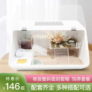 造景缸大号儿童礼物 大斜面新手套餐套装 寄居蟹风格 化饲养箱套餐