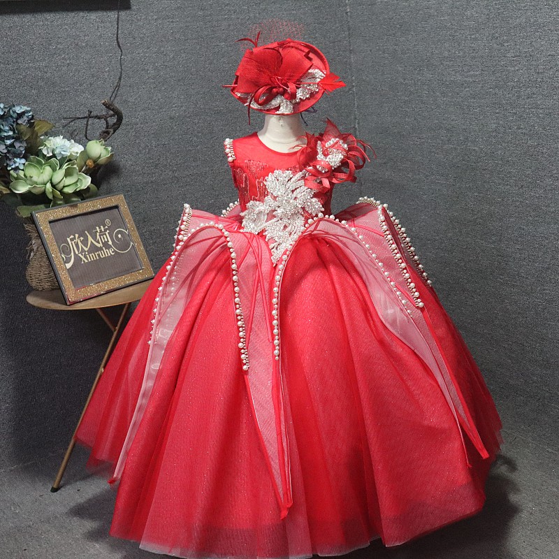 超蓬大摆中国风宫蓬蓬裙欣入荷