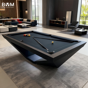 九球高端定制轻奢桌球台 黑八花式 凯恩斯 台球桌标准成人家用美式