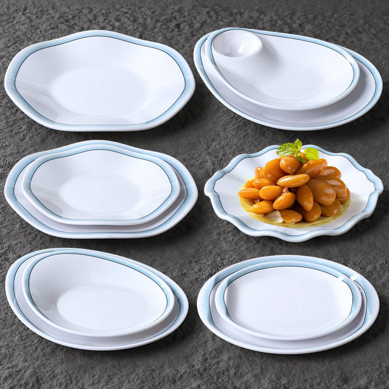 密胺餐具盘子创意餐厅饭店酒店专用仿瓷商用凉菜热菜配菜餐盘加厚,餐饮具,盘,淘宝优惠券,粉丝福利购,淘宝优惠卷