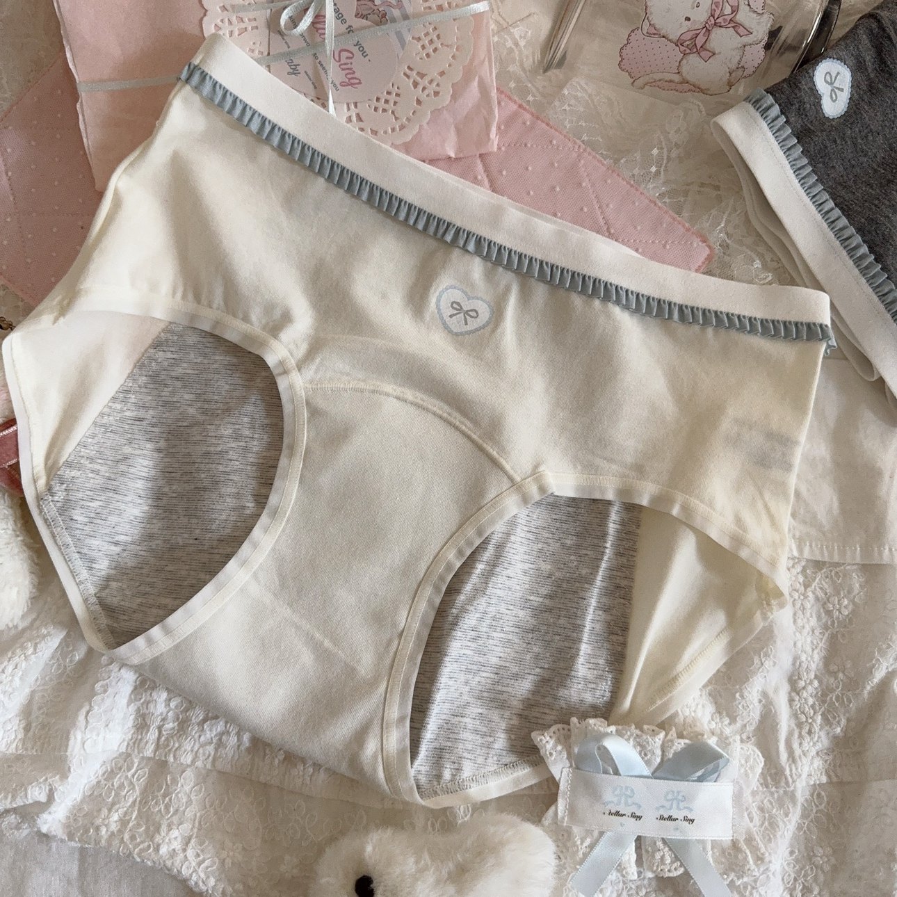 韩风奶油感安心裤生理裤防漏加大夜用10A益生菌经期内裤棉加长裆