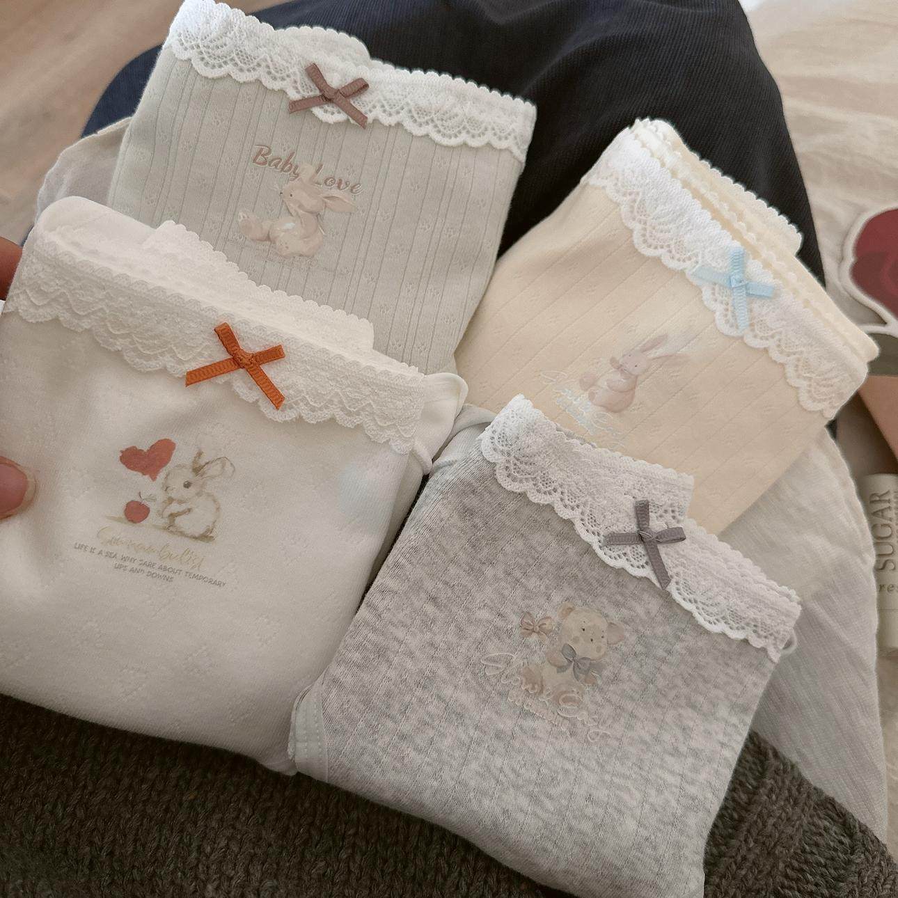 纯欲奶兔 奶乎乎萌宠小熊10A抑菌婴儿棉内裤加长裆少女纯棉三角裤,女士内衣/男士内衣/家居服,女三角裤,淘宝优惠券,粉丝福利购,淘宝优惠卷