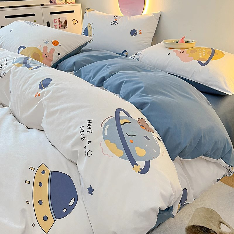 卡通全棉被套单件纯棉1.5米单人被罩200x230儿童学生宿舍床笠被单