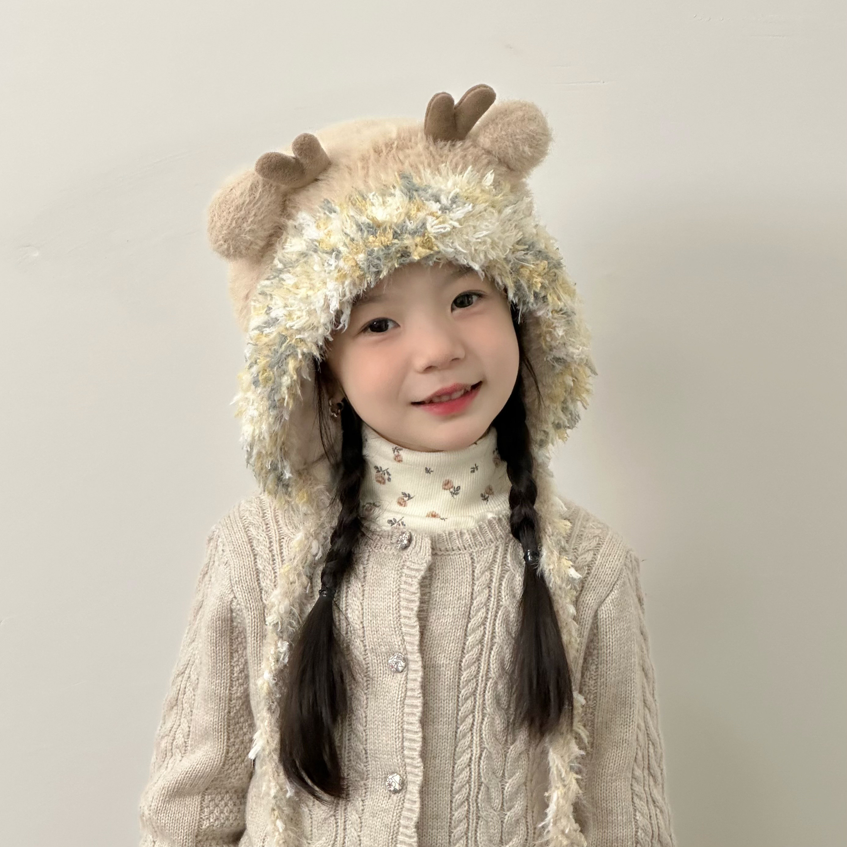 儿童帽子冬季宝宝毛线帽女孩护耳帽女童男童加厚保暖可爱超萌帽,童装/婴儿装/亲子装,帽子,淘宝优惠券,粉丝福利购,淘宝优惠卷