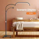 G63美容灯落地灯半月形美甲捷毛灯纹眉补光灯遥臂可伸缩