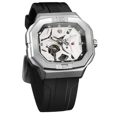 风赛自动机械表男士方形