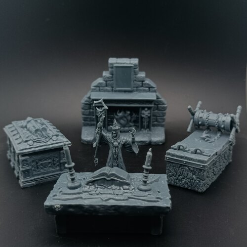 英雄任务HeroQuest桌游战棋奇幻魔法微缩模型场景配件家具道具