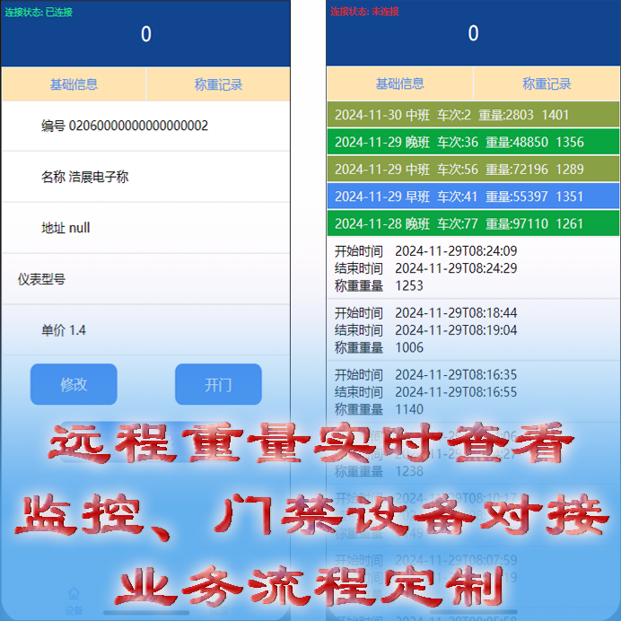 仓舒称重软件远程称重