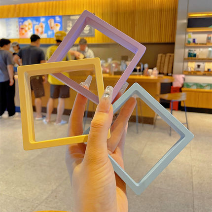 pe薄膜悬浮盒首饰文玩珠宝展示手链项链戒指饰品发夹收纳包装盒子