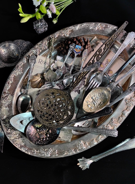 铜镀银摄影道具欧式摆件