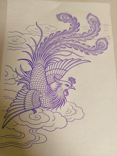 葫芦玉竹烙画烫画转印贴纸拓印稿一张送一瓶十毫升转印油