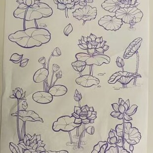 葫芦玉竹转印纸送10毫升转印油新手神器快速起稿线稿高7-10厘米