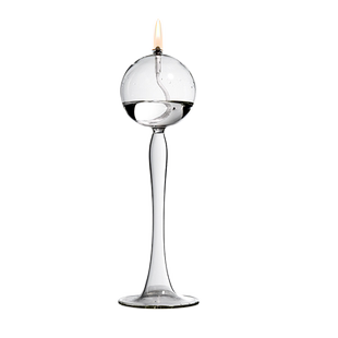 创意玻璃烛台摆件高脚北欧浪漫简约烛光晚餐现代家用无烟酥油灯