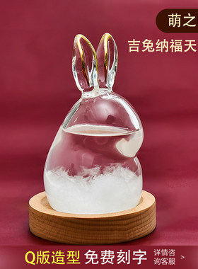 可爱兔子风暴瓶生日礼物
