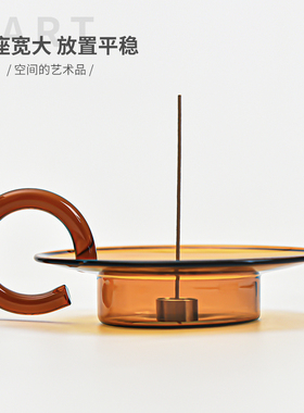 高级感香薰摆件可做烛台香薰炉香插香座香托香薰炉线香炉家用室内