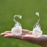 Стеклянный лебедь подходит для мужчин и женщин для друга, подарок на день рождения