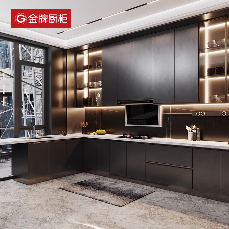 金牌厨柜整体橱柜定制厨房
