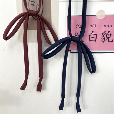 【天猫甄选】粉色衬衫领带蝴蝶结绀色配饰酒红色黑色纯色jk领绳领