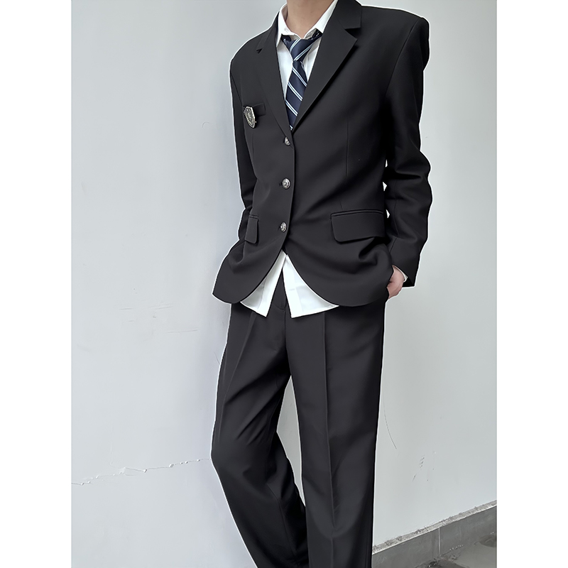 jk制服西装外套男款班服dk西服